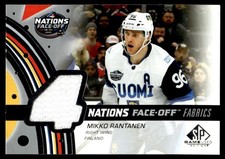 2025-26 SP Game Used 4 Nations Face Off Fabrics Mikko Rantanen #4N-MR