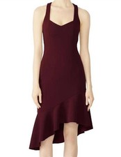 Elliat Dress Women?s Cross Back Sleeveless Asymmetric Midi Small