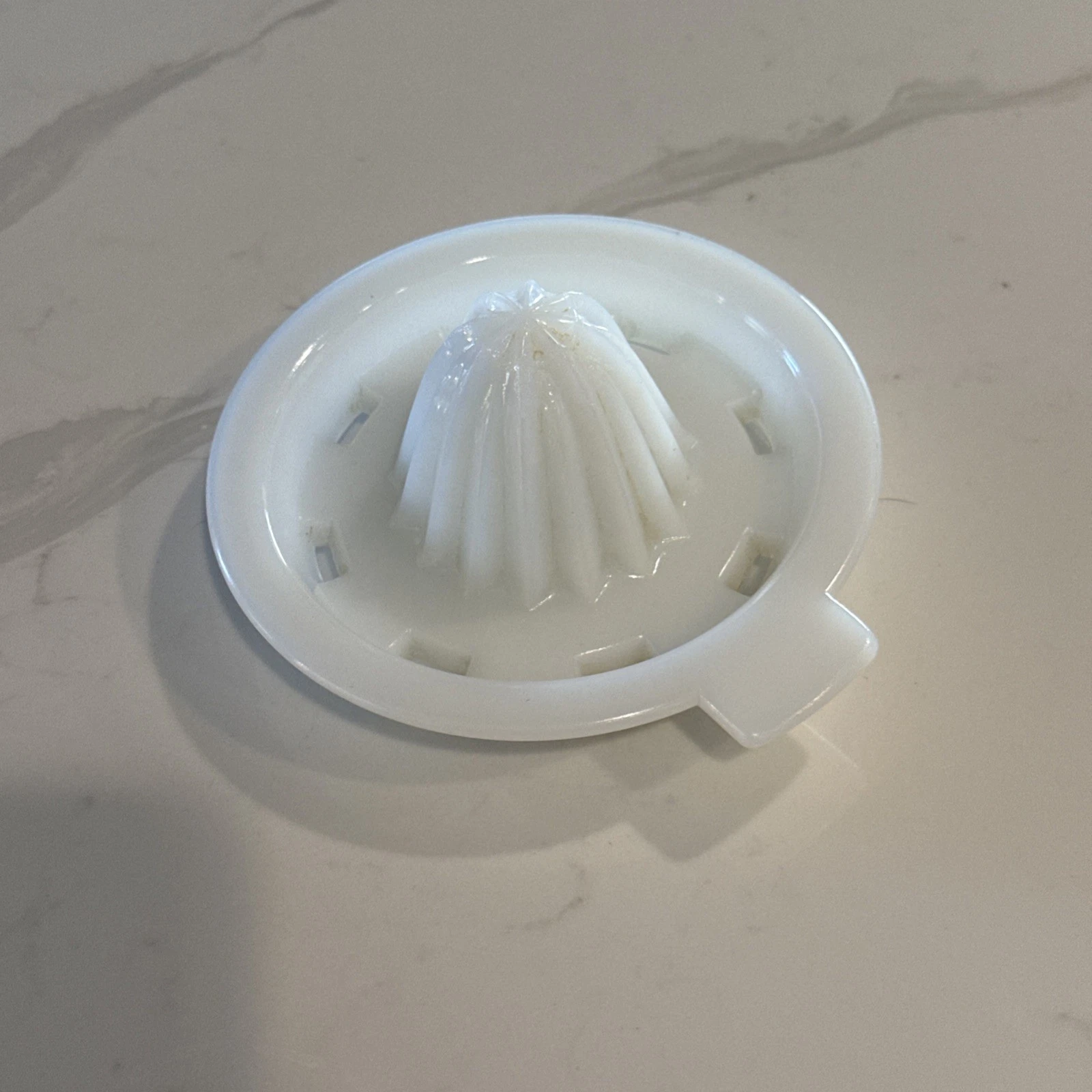 Vintage Fire King Milk White Glass Reamer Top Only for 2 Cup Measuring Cup