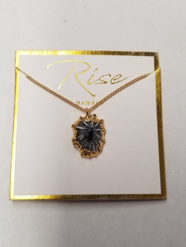 Rise 24k Gold-Dipped Opihi Pendant+ 14k Gold Fill… - image 1