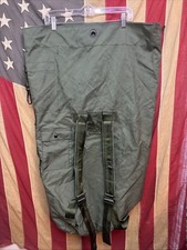 Military Duffle Bag OD Green Nylon Sea Bag Carry Straps Army Duffel USGI F850