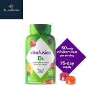 vitafusion Vitamin D3 Gummies 50mcg Mixed Berry, 150 Ct
