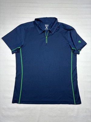 Mountain Hardwear Shirt Men Large Gray Orange 1/4 Zip Performance