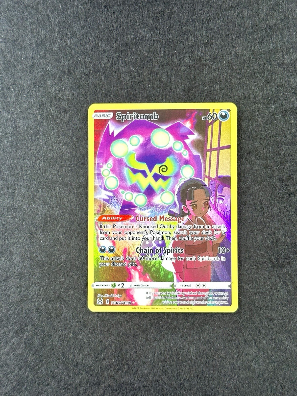 Spiritomb Ultra Rare Holo SWSH11: Lost Origin Trainer Gallery TG09/TG30 NM