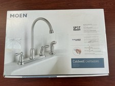 NEW Moen CA87060SRS Caldwell Kitchen Faucet Stainless W/SideSprayer B63