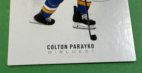 2020-2021 SP Authentic Hockey #45 Colton Parayko St. Louis Blues NHL Card - Picture 5 of 7