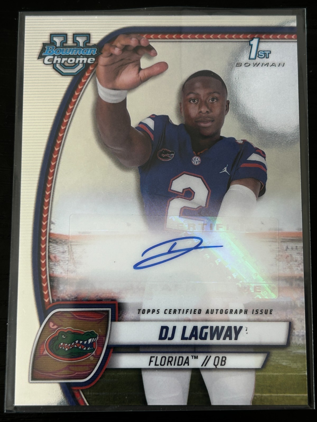 2024 Bowman University Chrome DJ Lagway Florida Rookie Auto