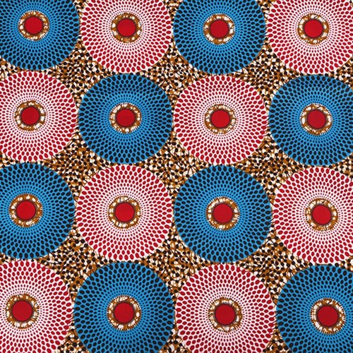 Tessuto Poliestere Stampato Etnico Perfetto per Progetti Trapuntati e Patchwork - Foto 4 di 12