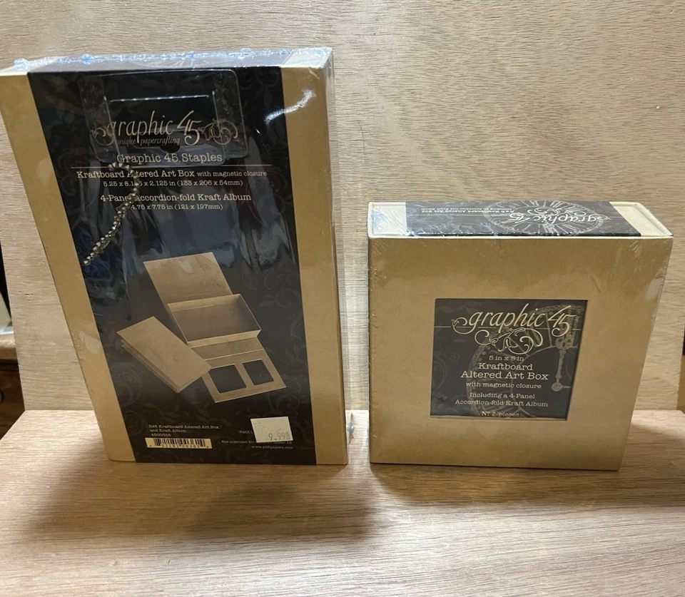 Графический 45 5 x 8 крафтборд измененный искусства коробка + 4 панели аккордеон сложить крафт альбомы - Изображение 2 из 4