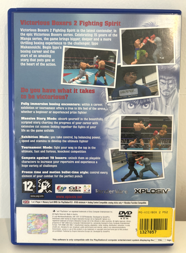 Victorious Boxers 2 Fighting Spirit Playstation 2 PS2 Game Fighting Complete PAL - Picture 2 of 2