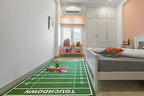 Football Field Ground Kids Play Area Rug Anti Skid Rubber Backing 705 - Picture 5 of 6