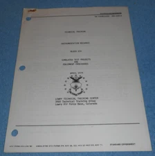 1979 US Air Force Technical Training Study Guide Simulated Test Projects
