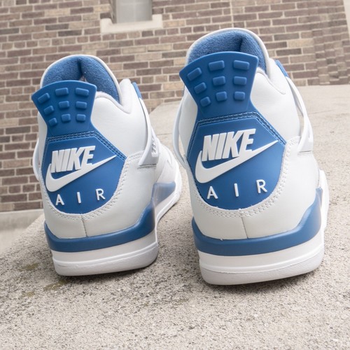 Size 11M Air Jordan 4 Retro 2024 Military Blue Free Ship New ✅ Presale - Picture 4 of 7