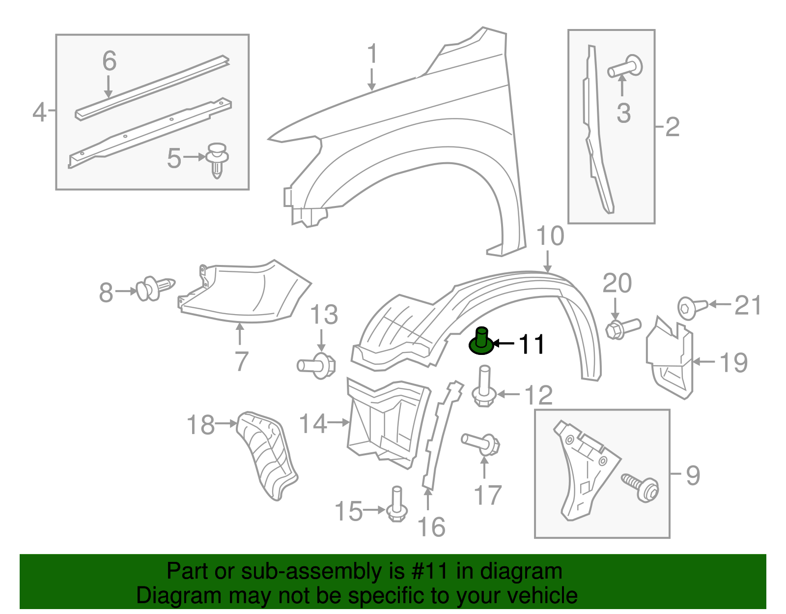 Genuine Toyota Wheel Well Liner Mounting Grommet 9018906236 eBay