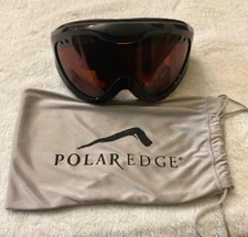 POLAR EDGE black frame with red lens Ski Goggles