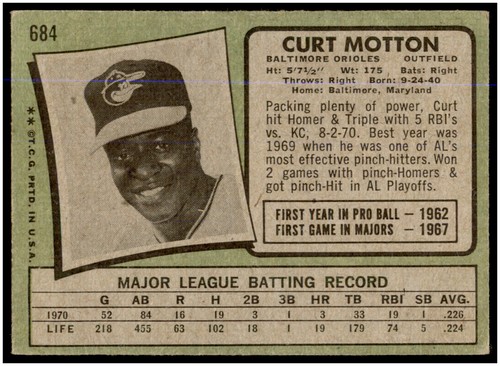 You Pick 1971 Topps Baseball EX Unless otherwise noted #467-752 BX1A - Picture 359 of 497