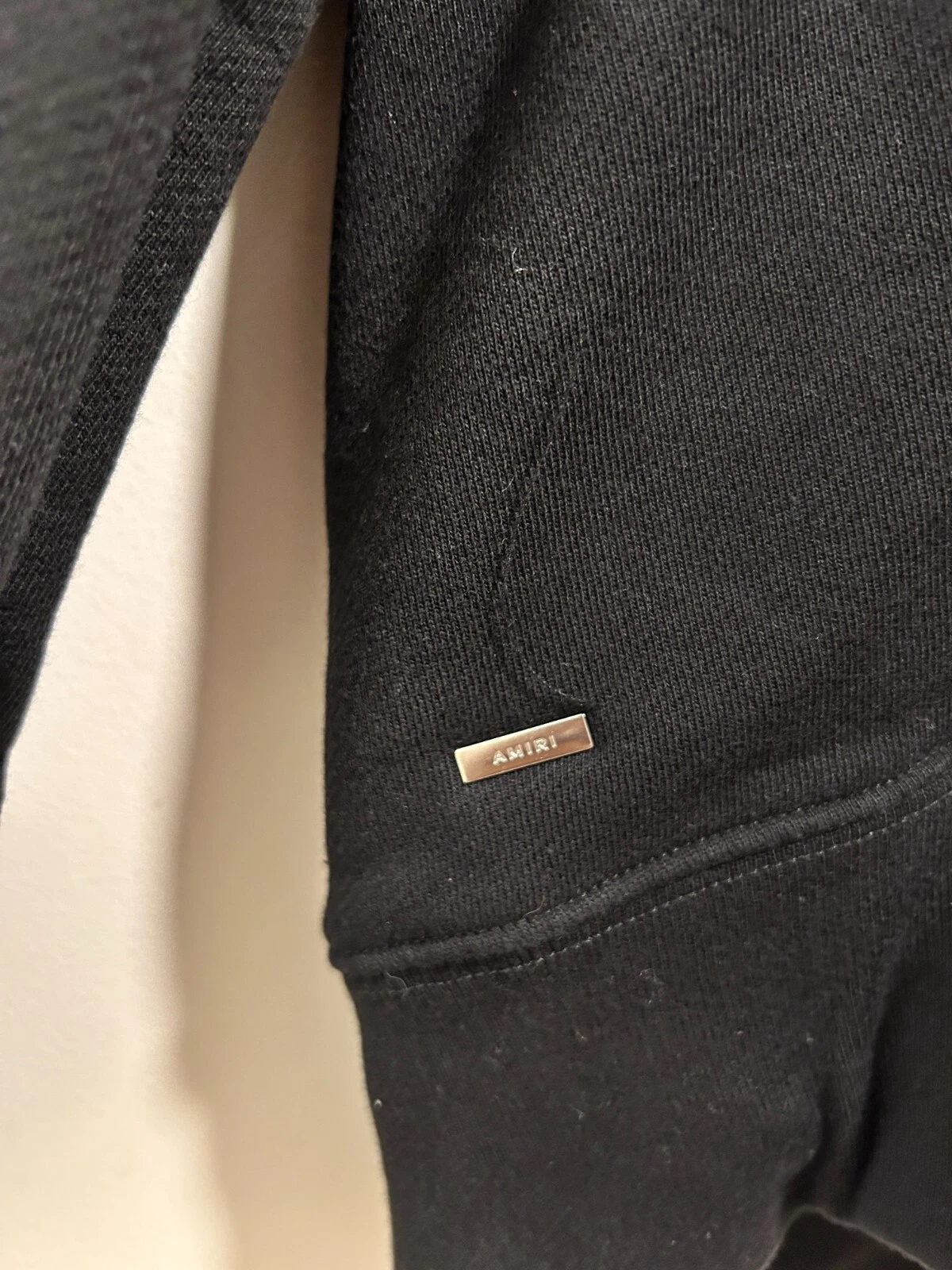 FELPA CON CAPPUCCIO CON LOGO AMIRI PAISLEY CORE TAGLIA SMALL Nero S S 21