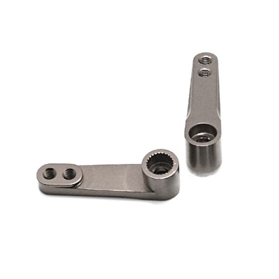   2 x Alu Servohorn Servohebel 32 mm CNC 25T für Futaba, Align, Savöx, KST