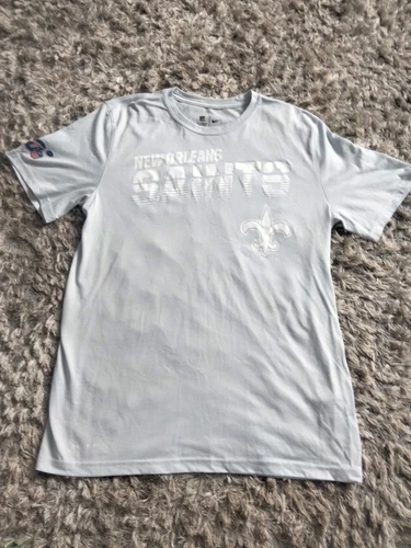 Official NFL Nike Dri Fit New Orleans Saints Tee T Shirt Light Blue Size Medium