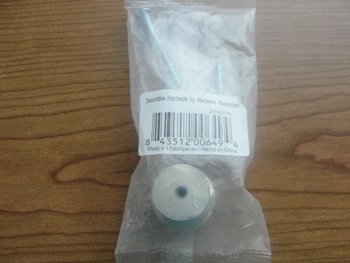 Hardware Resources  Cabinet Knob, 2980SN in Satin Nickel - Picture 3 of 4