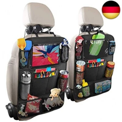 AOKITO 2 Stück Auto Rückenlehnenschutz, Auto Rücksitz Organizer Für Kinder, Autositz Or