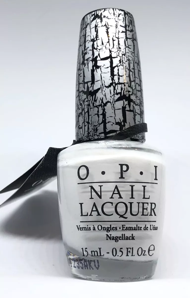 OPI Crackle Nail Polish WHITE SHATTER NL E54 Crackle Lacquer Create 2 Tone
