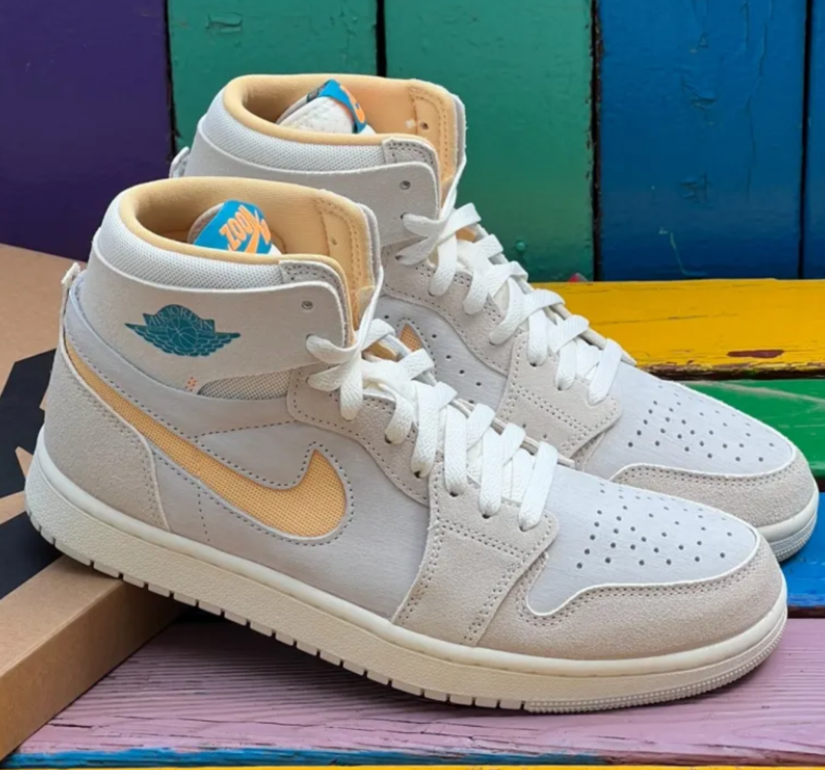 Nike Air Jordan 1 ZM Air CMFT 2 Shoes Orewood Brown Citrus Nike Air Jordan 1 ZM Air CMFT 2 Shoes Orewood Brown Citrus