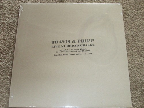 TRAVIS & FRIPP - LIVE AT BROAD CHALKE - LTD NUMBERED EDITION - NEW - LP RECORD