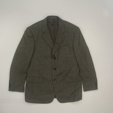Joseph  Feiss Men Sport Coat Blazer Jacket Size 42R Houndstooth 100 Lambswool