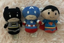 Hallmark Itty Bitty SUPERHEROES LOT of 3 Superman Batman Captain America
