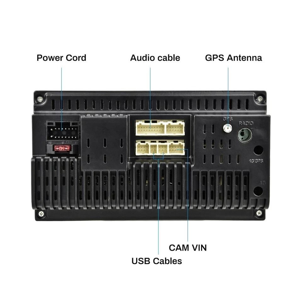 7" HD Android 9.1 Autoradio GPS Navi Für VW T4/T5 TRANSPORTER MULTIVAN GOLF BORA - Bild 4 von 4