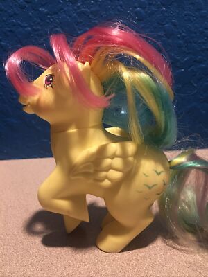 Vintage 1983 My Little Pony G1 Skydancer Yellow Rainbow Vintage 1983 My Little Pony G1 Skydancer Yellow Rainbow
