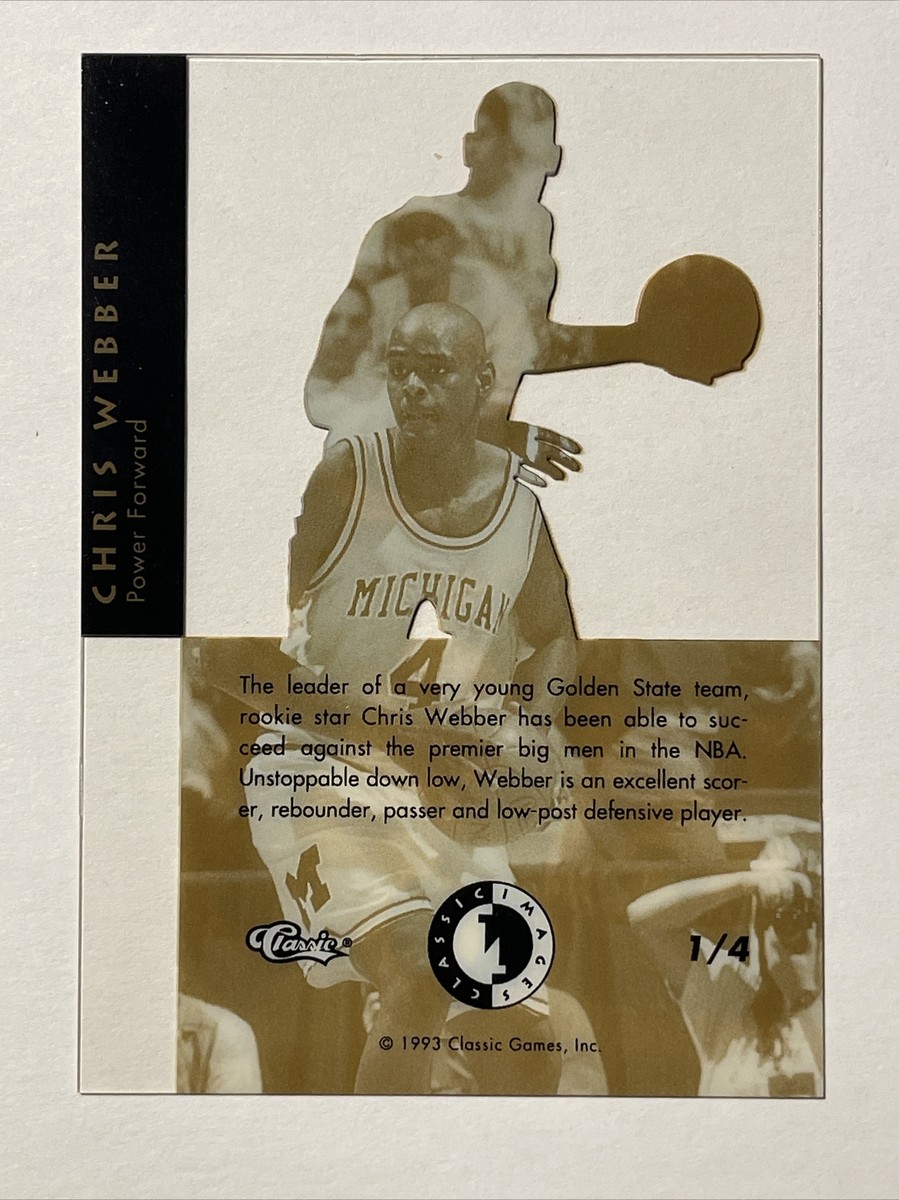 1993 Classic Images Rookie of the Year /6500 Chris Webber #1