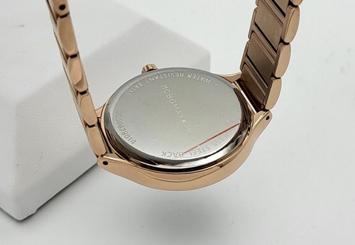 BCBGMAXAZRIA BG50678014 Women's Crystal Accent Rose Gold Bracelet Watch - Picture 7 of 9