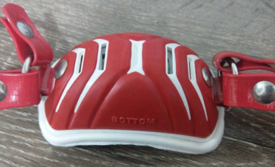 ADAMS USA GF-50-CC Varsity Football Chinstrap Scarlet and White-Brand New-SHIP24