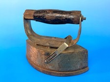 Antique Vintage Heavy Duty Cast Iron w/ Wood Handle - 6.5" L A 