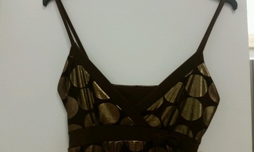 vestido dorado fiesta talla unica (pequeña) mujer REF.1 | eBay