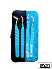 Eyelash Extension Stainless Steel  Pro Tweezers Multi Gold White Volume Lash Kit