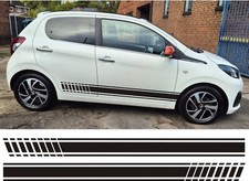 2x Seitenstreifen Aufkleber kompatibel mit Peugeot 108 Sticker Grafik p2 2x Seitenstreifen Aufkleber kompatibel mit Peugeot 108 Sticker Grafik p2