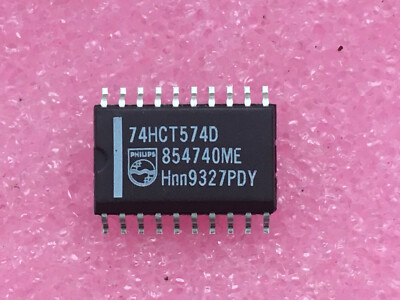 74HCT574D - Octal D-type flip-flop; positive edge-trigger; 3-state, 20-Pin SOIC