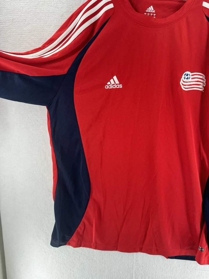 Adidas New England Revolution 2008 Jersey Men's XL MLS  Long Sleeve Climate Vtg - Image 3 of 4