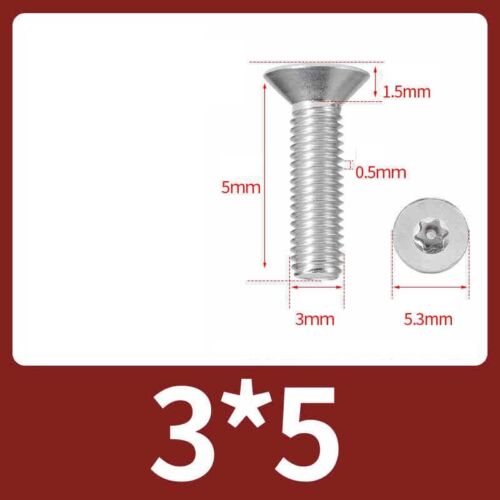 Countersunk Security Bolts A2 Stainless Steel Torx Vandal Proof Screws DIN 965 - Picture 10 of 67