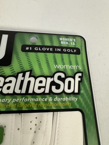 FootJoy 1 New WeatherSof Fashion Women's Golf Glove - Size Med/Large - black - 第 2/4 張圖片