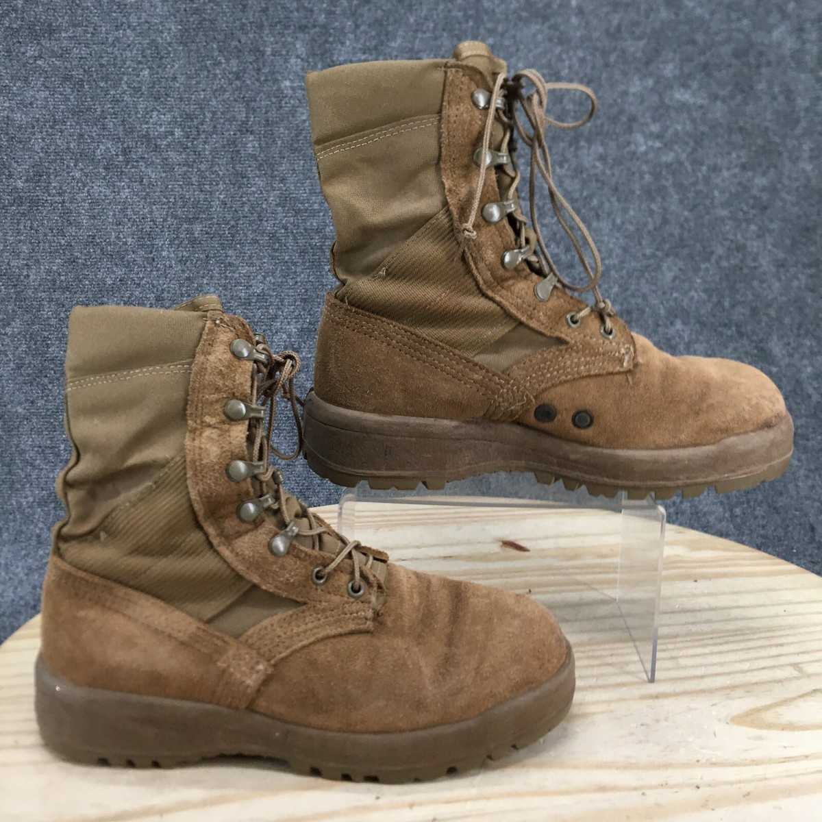 Belleville Boots ブラウン ミリタリーブーツ Belleville Boots Mens 6.5 W Lace Up Combat Boot AHWC 18-D-1001
