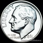 1961  Roosevelt Mint Proof Dime ~ Raw U.S. Coin from Original U.S. Proof Set