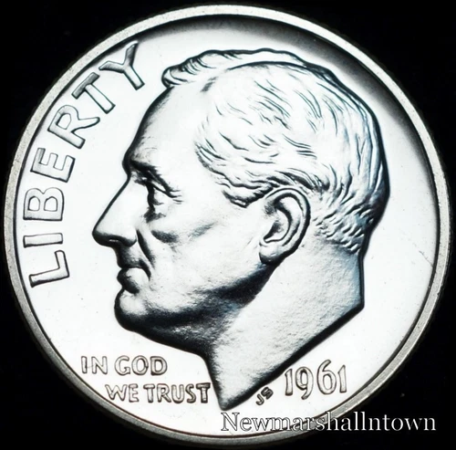 1961  Roosevelt Mint Proof Dime ~ Raw U.S. Coin from Original U.S. Proof Set