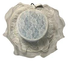 Cejon Womens Ivory Dress Church Derby Ornate Hat One Size