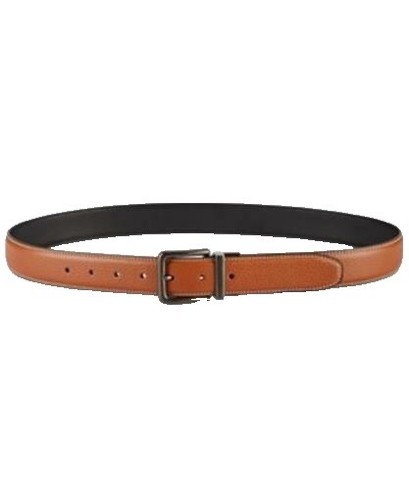Perry Ellis Brown Full Grain Leather Belt Women display picture 1