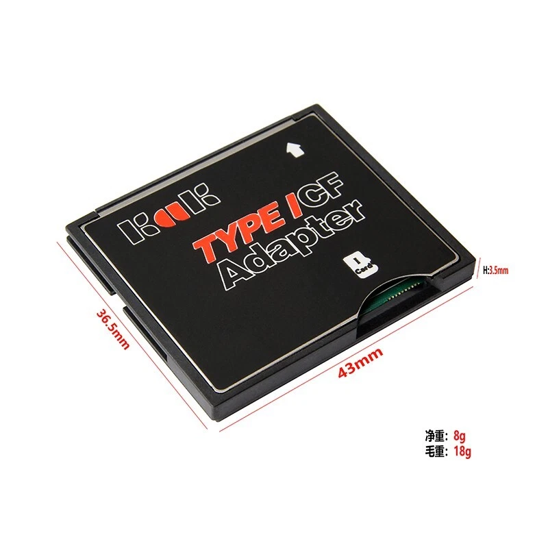 Micro SD TF to CF Card ADAPTER MMC SDHC SDXC COMPACT FLASH TYPE I UDMA - Image 3 of 4