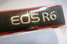Canon EOS R6 Digital Camera Neck Shoulder Strap Black-Red - Genuine OEM - NEW
